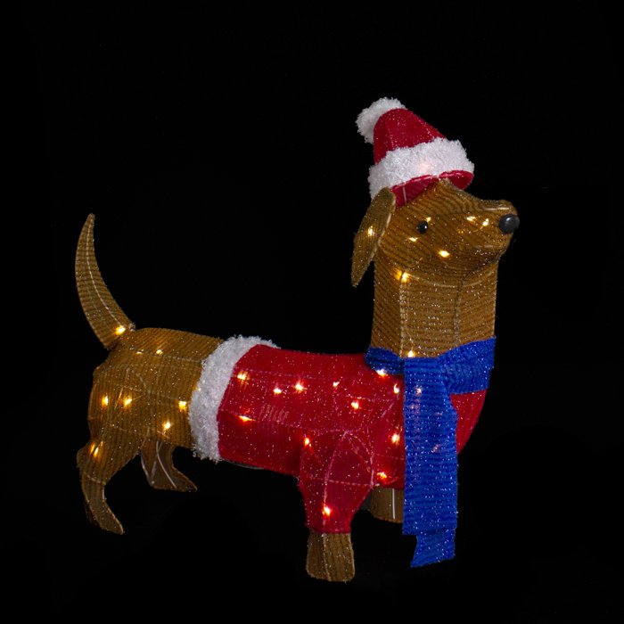 Outdoor Christmas Dachshund 
